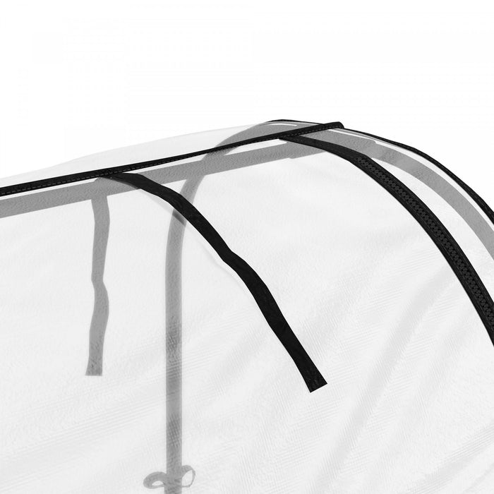 Outsunny Bac de Jardin Sureleve Metallique avec Housse, Noir