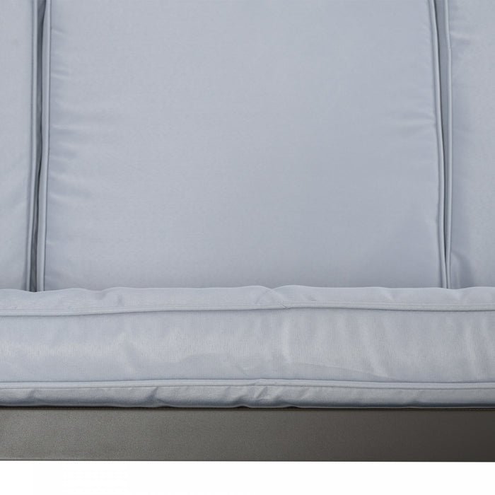 Outsunny Balancelle De Patio 3 Places, Balancoire D'exterieur, Gris Clair