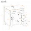 Savannah 30 Inch Bathroom Vanity with Ceramic Sink and Spacious Storage Cabinet, Light Green | Savannah Meuble de salle de bain 30 pouces avec vasque en ceramique et armoire de rangement spacieux, Vert clair