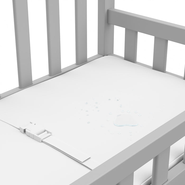 Table a langer Graco avec matelas a langer resistant a l’eau – Gris galet