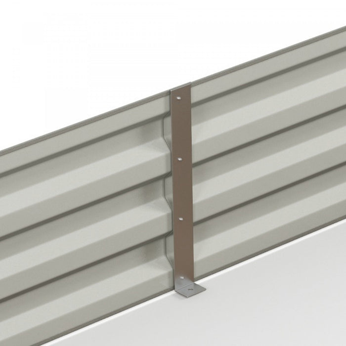 Outsunny Lit De Jardin Sureleve Galvanise 95\" X 36\" X 12\", Jardiniere Surelevee En Metal, Bricolage Et Nettoyage Faciles Pour La Culture De Fleurs, Herbes, Plantes Grasses, Argente