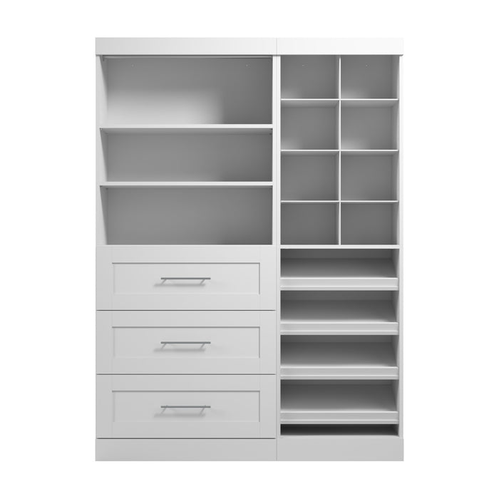 Système d’organisateur de garde-robe pour souliers Pur de Bestar de 61 po (L) - blanc