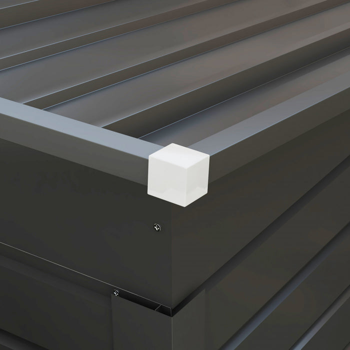Outsunny Abri De Jardin En Metal Galvanise 6 X 4 Pieds Avec 2 Events