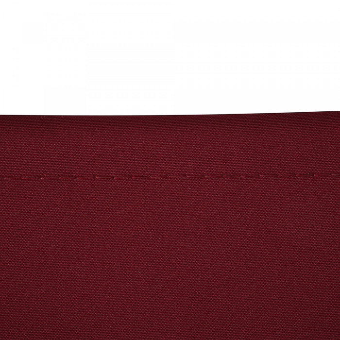 Outsunny 12' X 10' Toile De Store Retractable De Remplacement Pour Parasol Exterieur, Protection Contre Les Uv, Rouge Vin.