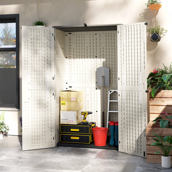 Outsunny Armoire De Rangement De 368 Gallons Avec Portes Verrouillables