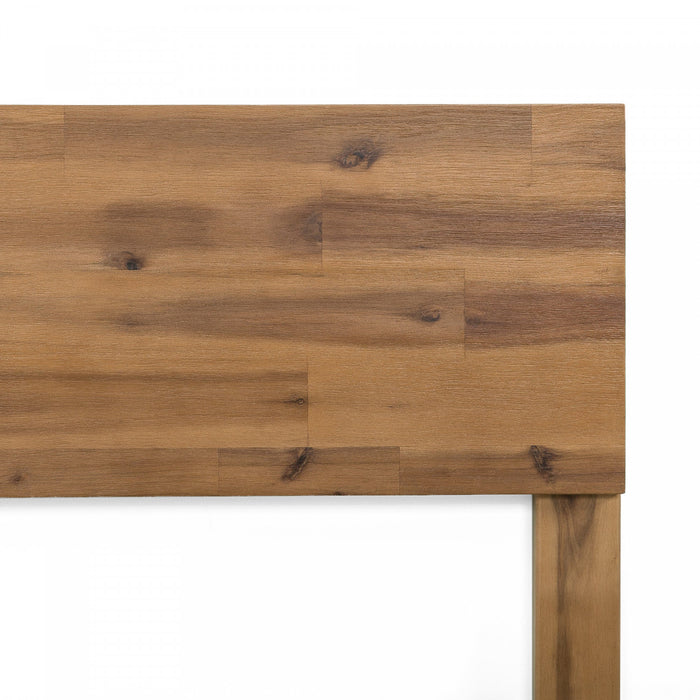 Julia lit plateforme en bois avec tête de lit - Grand