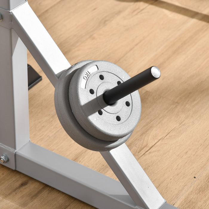 Soozier Paire Reglable De Support D'halterophilie Barbell Squat Rack