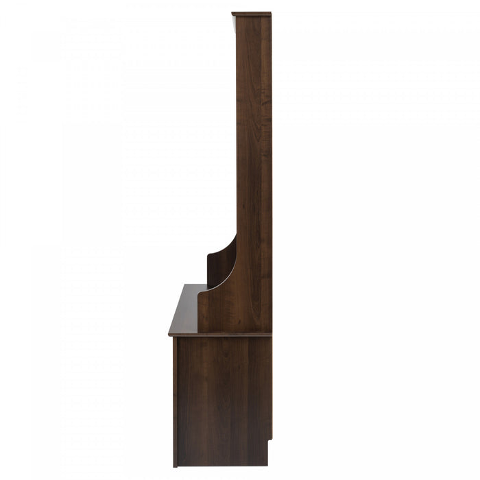 Portemanteau avec rangement pour chaussures - espresso