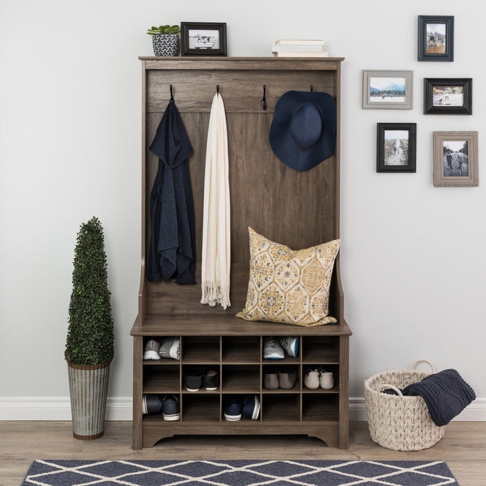 Portemanteau avec rangement pour chaussures - gris délavé