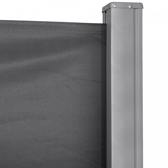 Outsunny Auvent Lateral Retractable Ecran De Confidentialite Pliable, Gris