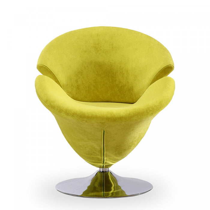 Fauteuil d’appoint moderne Tulip 1 piece en vert, orange, rouge, blanc et jaune