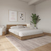 Satori Low Platform Full Bed Set | Lit plateforme bas Satori avec tete de lit Double