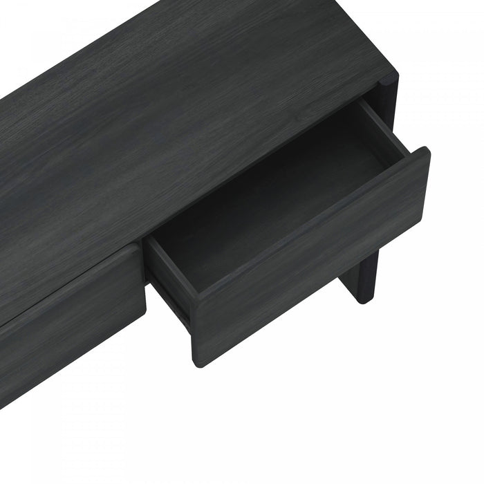 Console moderne Linda en gris charbon
