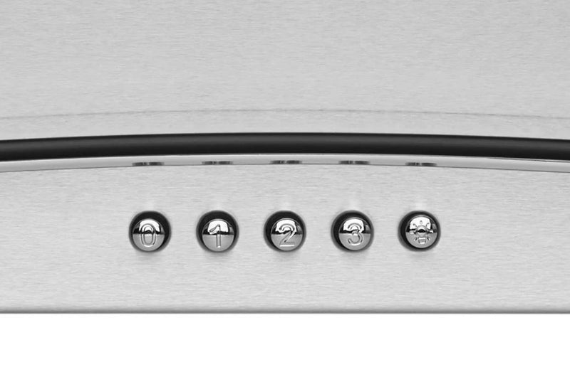 Hotte de cuisinière murale Hauslane de 30 po de style auvent en verre - WM-600SS-30