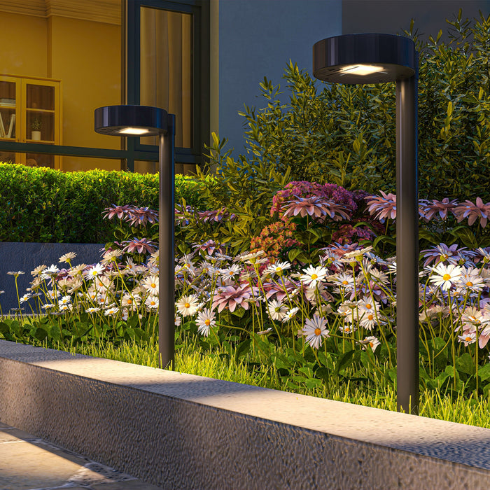 Outsunny Lot De 8 Lampes Solaires De Jardin Eclairages Solaires Pour Allees