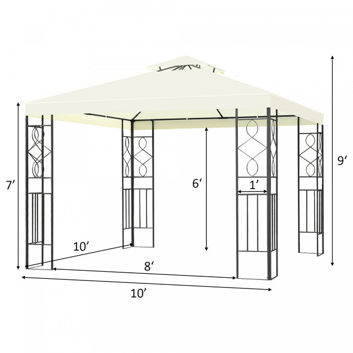 Tonnelle De Jardin 10'x10' Costway