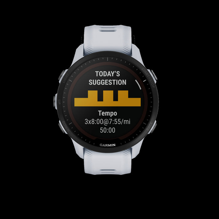 Garmin Forerunner® 955 Solar Gps Montre Intelligente - Suivi De Fitness Avec Charge Solaire - Pierre Blanche