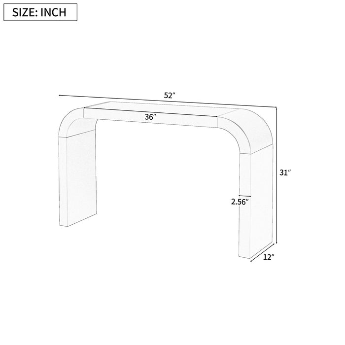 Olivia Table Console Moderne Minimaliste au Design Elegant, Noir