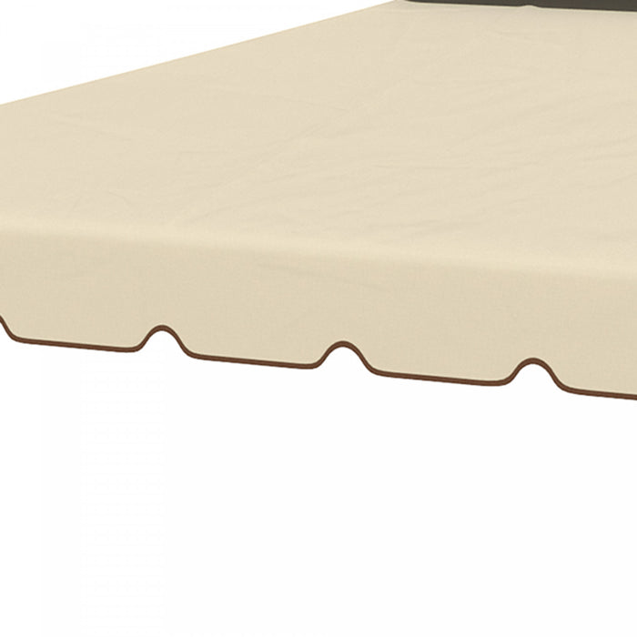 Outsunny 9.8' X 9.8' Toit De Rechange Pour Tonnelle Double Toit Beige