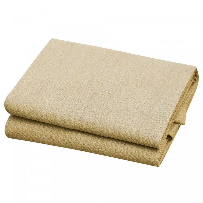 Outsunny Triangle 18' Canopy Sun Sail Shade Garden Cover Uv Protector Abri Exterieur Pour Pelouse Avec Sac De Transport Beige