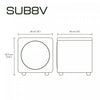 Kanto SUB8VMB 8" 300W Sealed Powered Subwoofer, Matte White | Caisson de basses amplifie scelle Kanto SUB8VMB 8"" 300 W, blanc mat