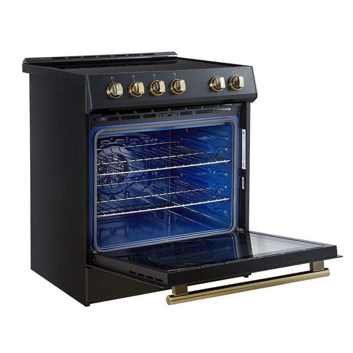Cuisiniere a induction encastrable Leonardo Espresso de 30 po, noire – FFSIN0982-30BLK