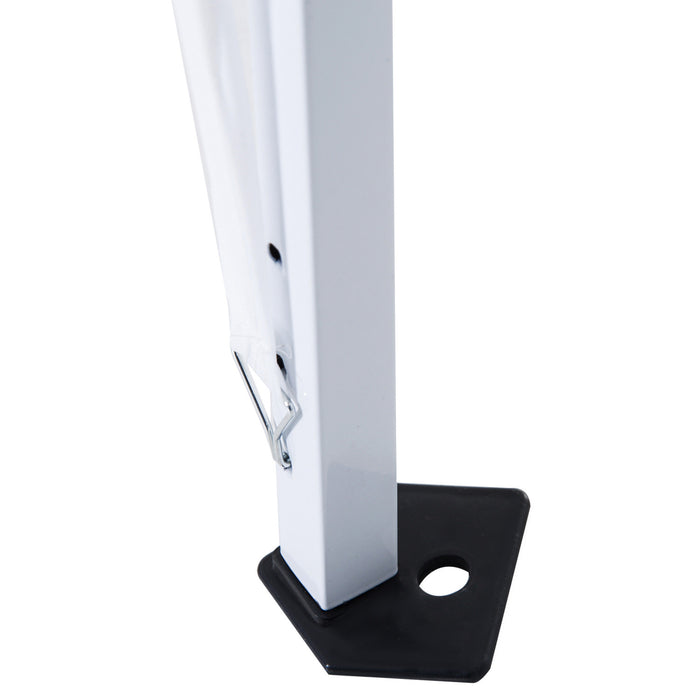 Outsunny Tente D'exterieur Pliable 8' X 8' Avec Sac, Blanc