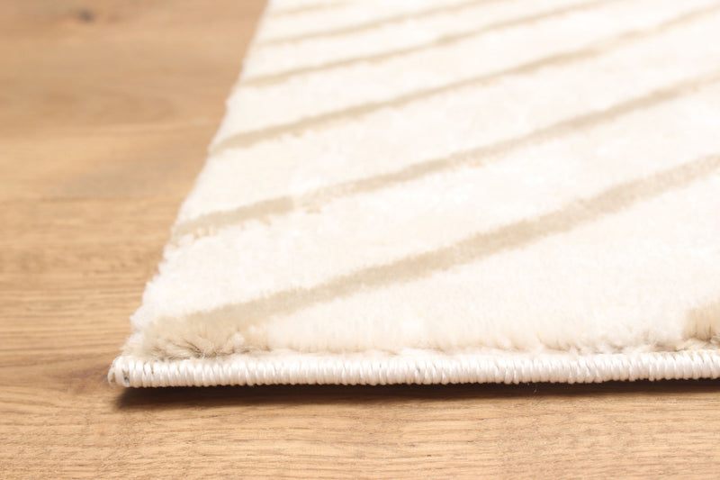 Tapis Contemporain/Moderne Sienna 5'0\" x 8'0\" en Ivoire