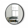 Miroir mural rond décoratif Hub de Umbra de 18 po x 18 po - noir