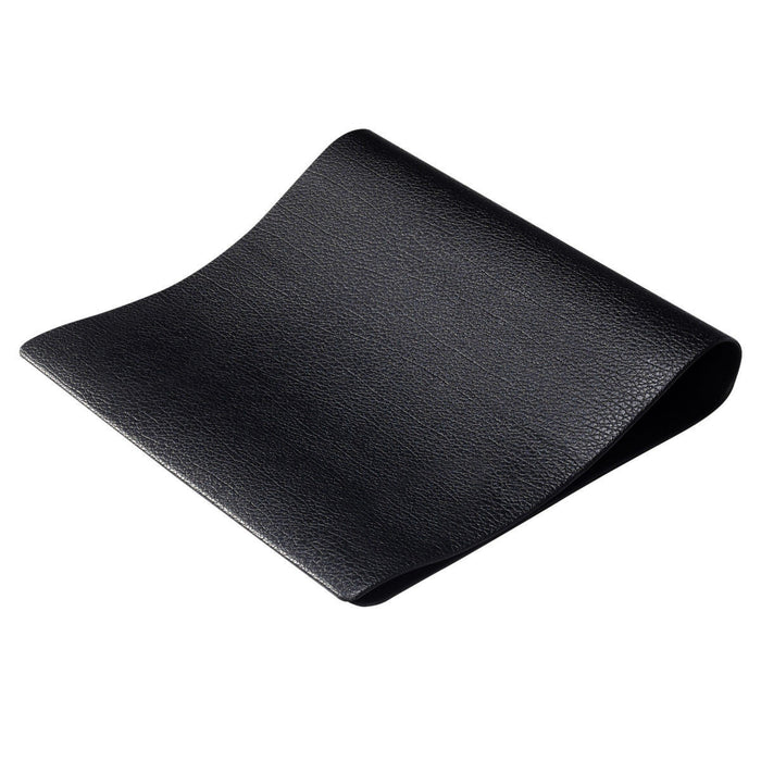 Costway Tapis De Yoga Tapis De Sol Tapis De Gym Pour Velo D’exercice Physique Protecteur De Plancher Anti-derapant Pour Le Yoga Noir