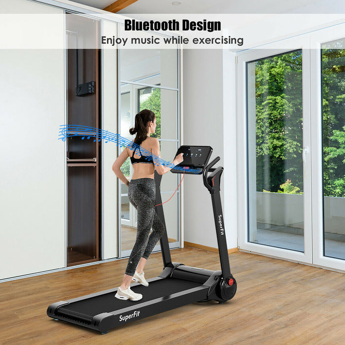 Tapis De Course Pliable 2,25cv Superfit Avec Haut-parleur Bluetooth