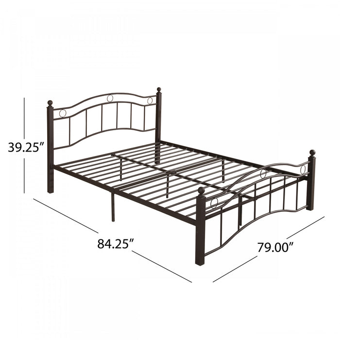 Jackson Cadre De Lit En Metal Avec Rangement Sous Le Lit, Cuivre