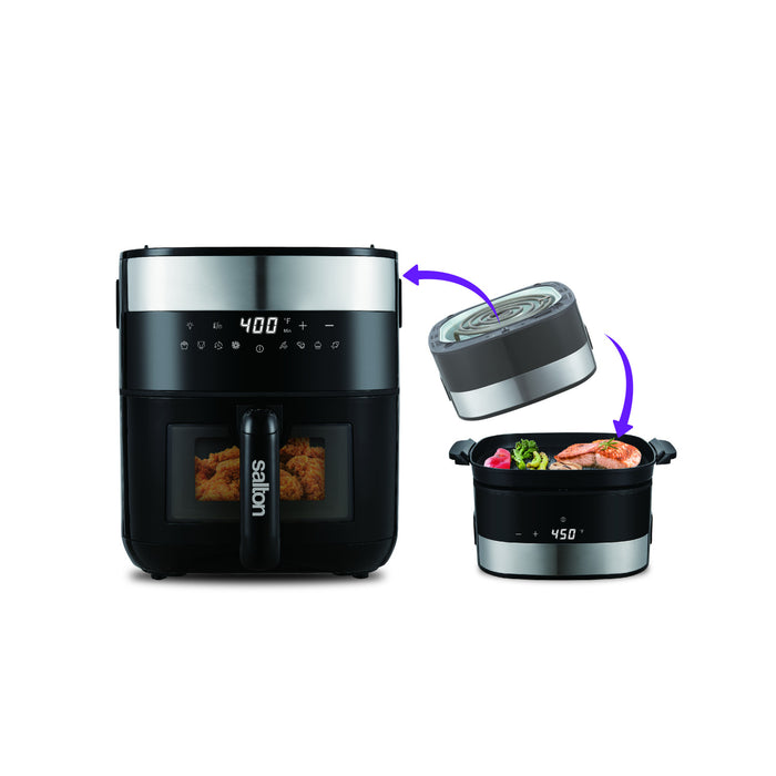 3-en-1 friteuse a air, gril et deshydrateur Salton