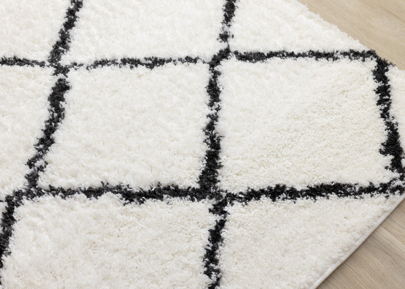Carpette Taylor à motif de treillis pour l'intérieur - 6 pi 7 po x 9 pi 6 po