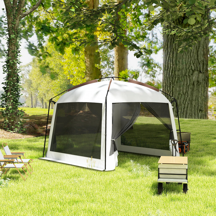 Outsunny Tente Moustiquaire, 10' X 10', Protection Uv50+, Blanc