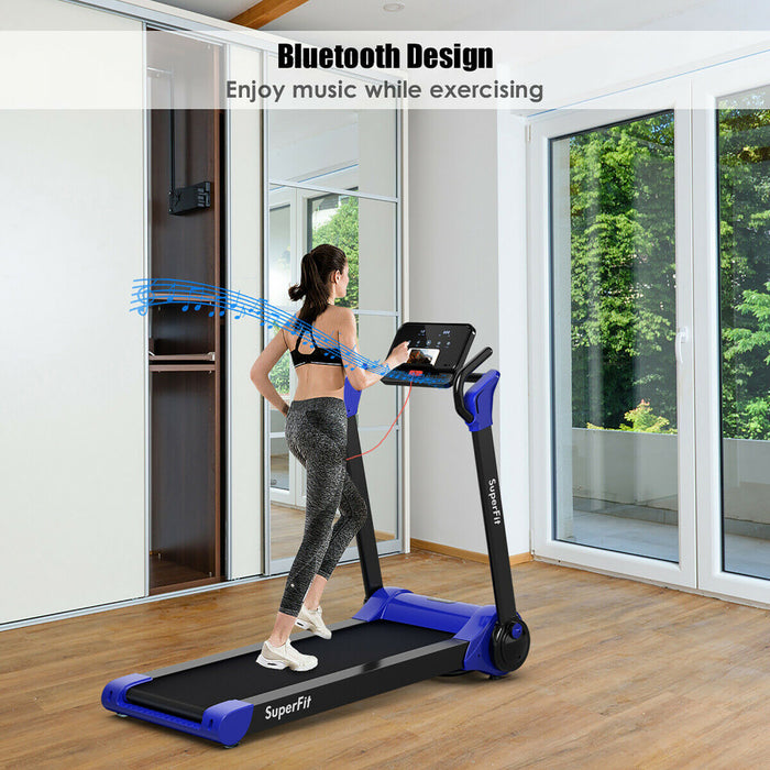 Tapis De Course Pliable 2,25cv Superfit Avec Haut-parleur Bluetooth