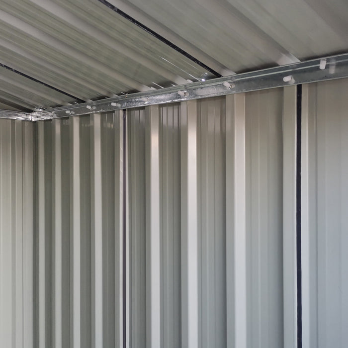 Outsunny Abri De Jardin En Metal 5pi X 4pi Avec Aerations Superieures