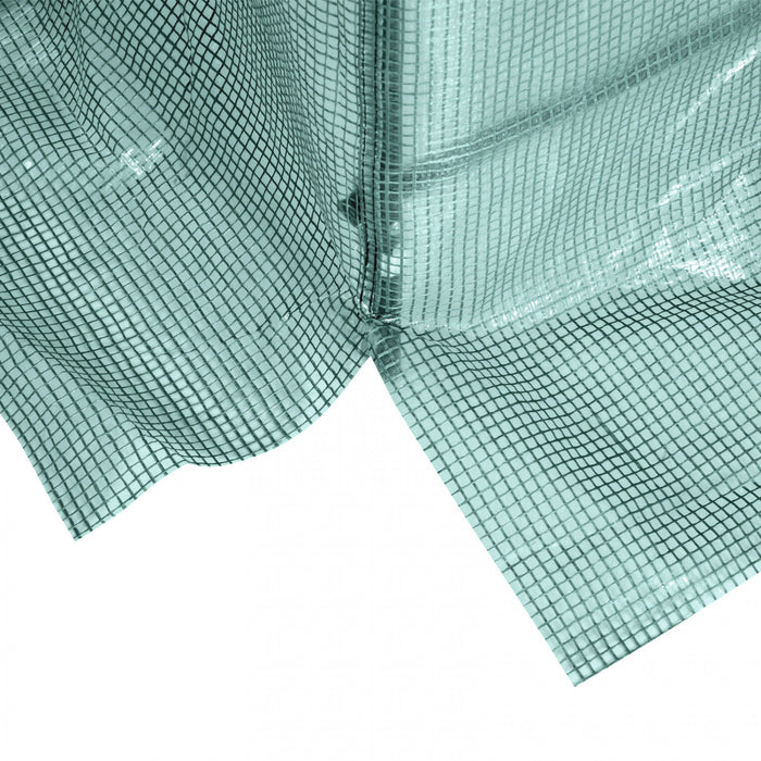 Outsunny 8'x6.6'x6.6' Jardin A Effet De Serre Robuste Tunnel Maison Chaude Fleur Exterieure Croissance Vegetale Maison Chaud Porte Roulante, Fenetres, Acier