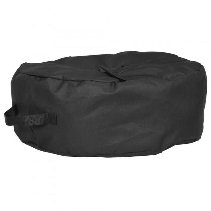 Outsunny Sac de sable de poids de base de parasol rond noir
