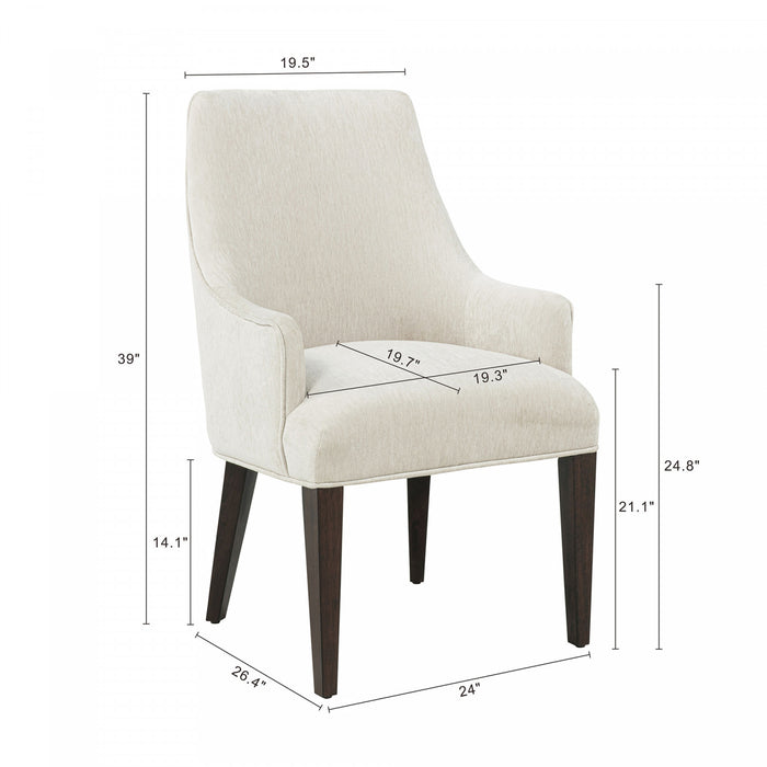 Ensemble de 6 chaises de salle a manger Beever Modern en creme