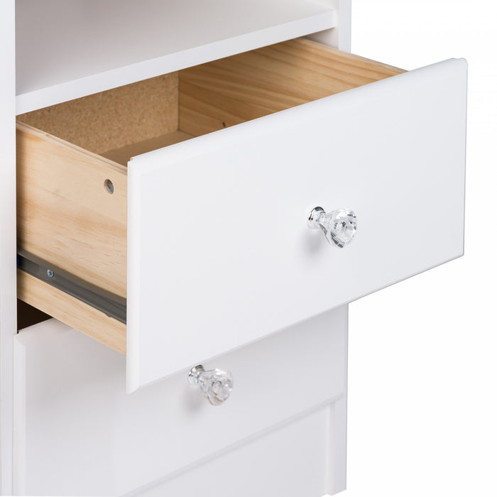 Commode Astrid à 4 tiroirs pour enfants - blanche