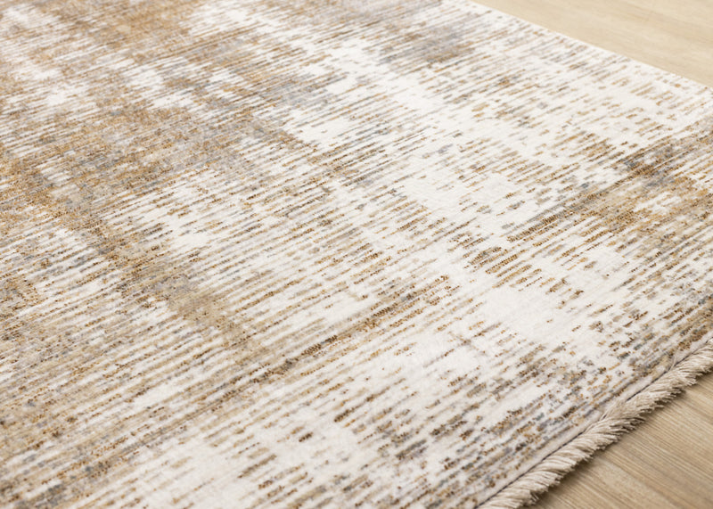 Tapis Sydney brun creme gris vieilli, 5'3\" x 7'10\"