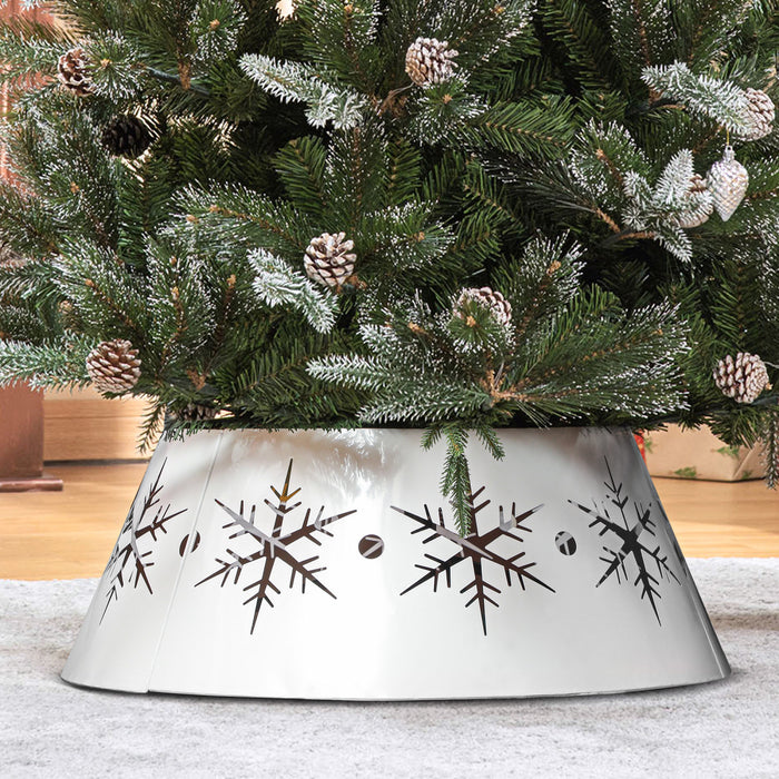 Homcom Col De Sapin De Noel De 26 Po Avec Motifs De Flocons De Neige