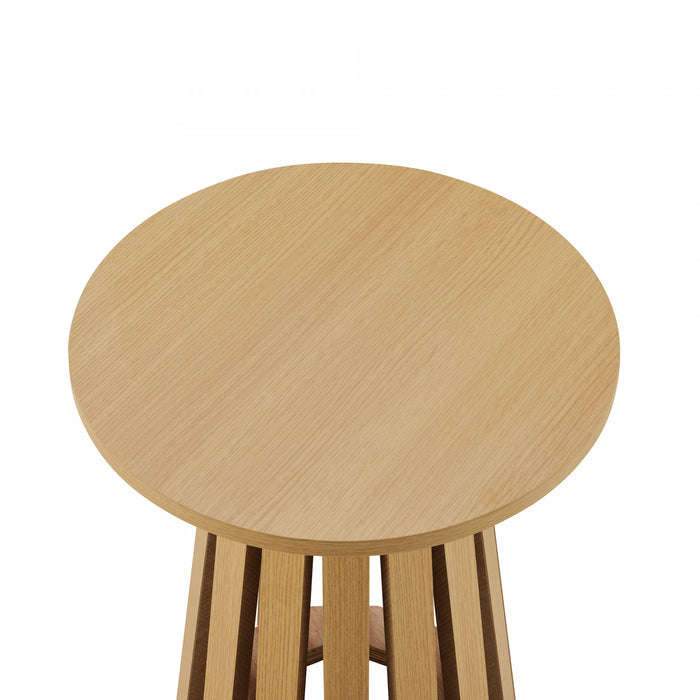 Table d’appoint Layla style scandinave moderne en chene clair – Lot de 2