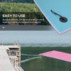 HOMCOM 7.5x4ft Floating Mat Floating Lily Pad Water Carpet Float Aqua Mat Water Recreation and Relaxing in Lake, River, Beach, Swimming Pool, Blue