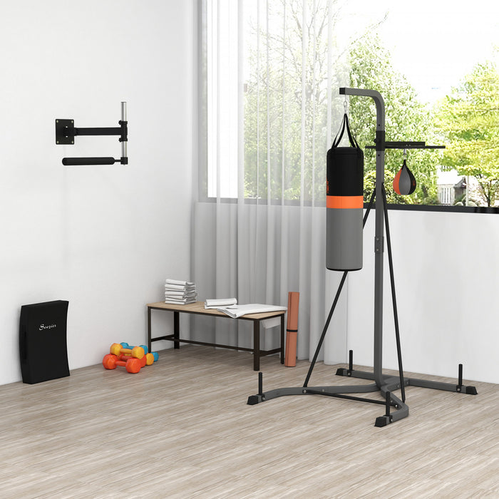 Homcom Porte-sac De Frappe Et Ballon De Vitesse