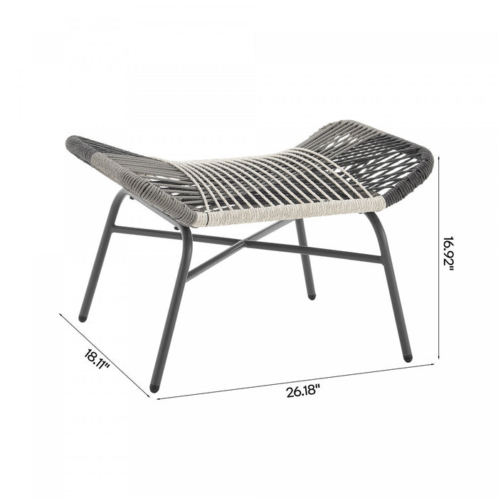 Ensemble de conversation moderne Ashland 5 pieces en creme