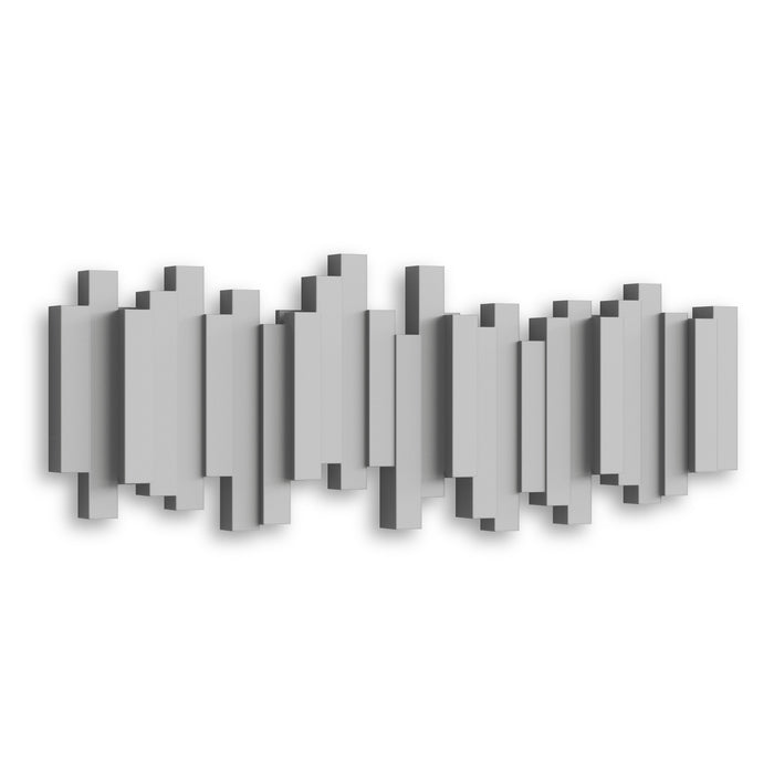 Portemanteau mural moderne Sticks de Umbra - gris