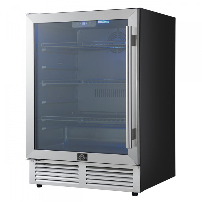 Refroidisseur a boissons Frescolino de 24\" en acier inoxydable, capacite de 188 canettes- FWCDR6665-24S