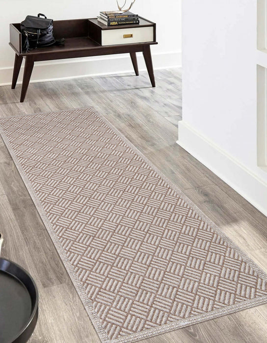 Tapis Contemporain Eve 2'0\" x 6'0\" en brun